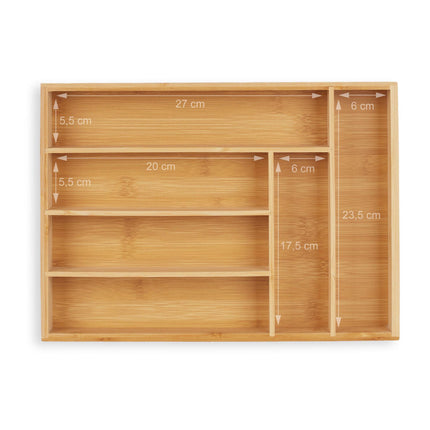 Bamboo Cutlery Tray 25.5 x 35.5 cm