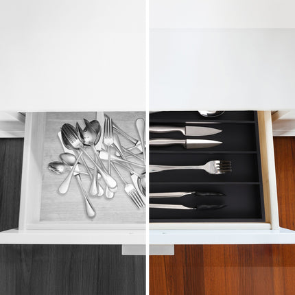 Bamboo Cutlery Tray with 6 Compartments