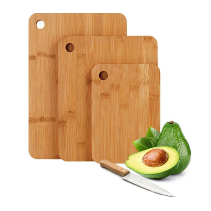 Bamboo Cutting Board Set – 3 Piece, Versatile Kitchen Use