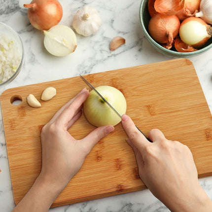 Bamboo Cutting Board Set – 3 Piece, Versatile Kitchen Use
