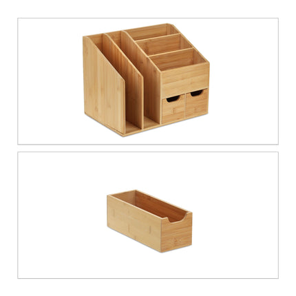 Bamboo Desk Organiser