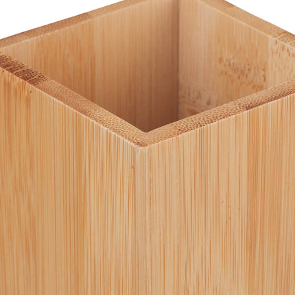 Bamboo Desk Organiser – Pen and Makeup Holder
