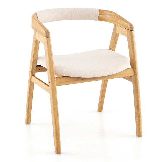Bamboe eetkamerstoel met kussen - Natuurlijk, ergonomisch