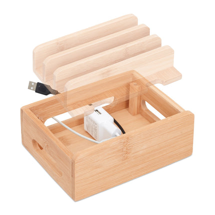 Bamboo Docking Station for 6 Devices