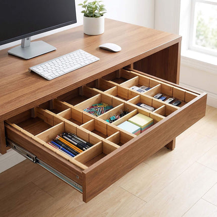 Bamboo Drawer Dividers, 22-Piece Adjustable Set