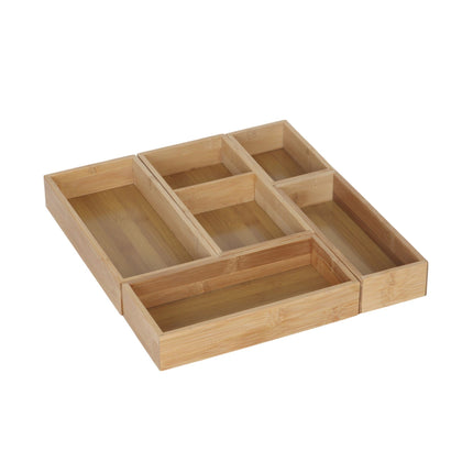 Bamboo Drawer Organizer Set, 5-Piece – Kitchen & Office