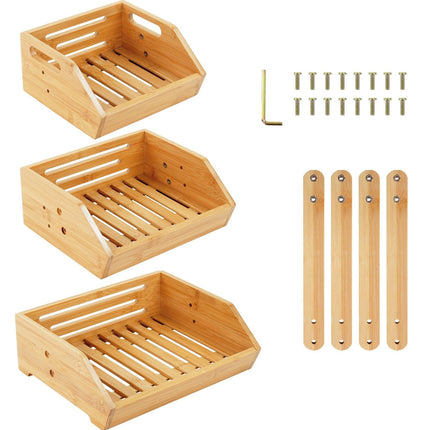 Bamboo Fruit Stand – Tiered Storage for Kitchen & Pantry
