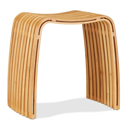 Bamboo Hallway Footstool – Compact Seat & Shoe Storage