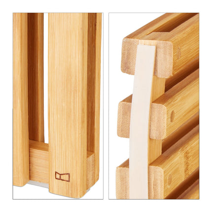 Bamboo Hallway Footstool – Compact Seat & Shoe Storage
