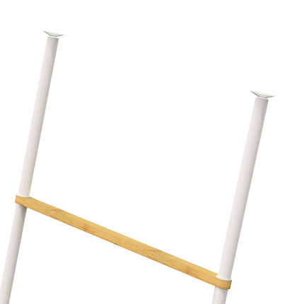 Bamboo Iron Towel Ladder – 5 Rungs, Versatile Use