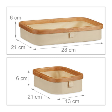 Bamboo Mini Chest of Drawers – 3-Drawer Storage Organizer