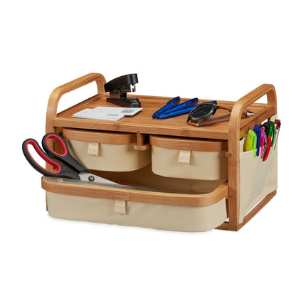 Bamboo Mini Chest of Drawers – 3-Drawer Storage Organizer