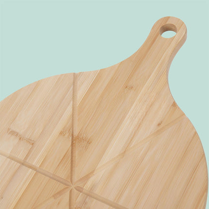Bamboo Pizza Boards Set, 2-Piece with Grooves