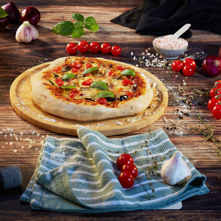 Bamboo Pizza & Serving Boards Set, 32 cm, 2-Pack