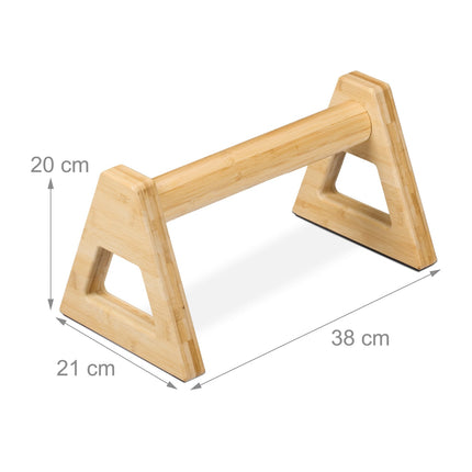 Bamboo Push-Up Grips, Calisthenics Parallettes Set