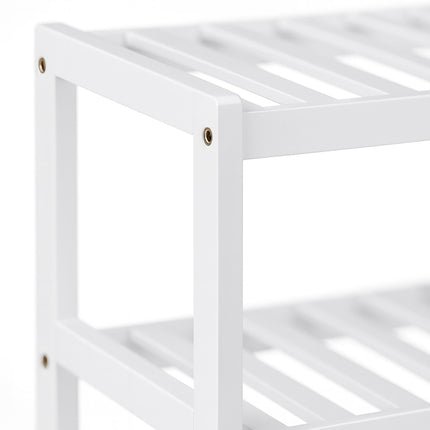 Bamboo Shoe Rack, 3-Tier, Space-Saving Design