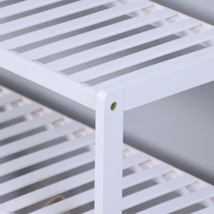 Bamboo Shoe Rack, 3-Tier, Space-Saving Design