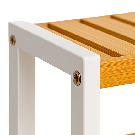 Bamboo Shoe Rack, 3-Tier, Space-Saving Design