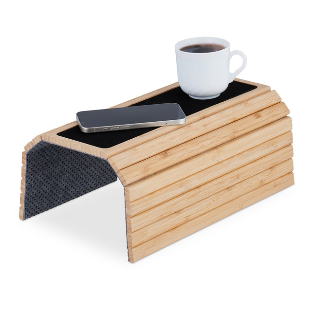 Bamboe bank armlegger met antislip pads