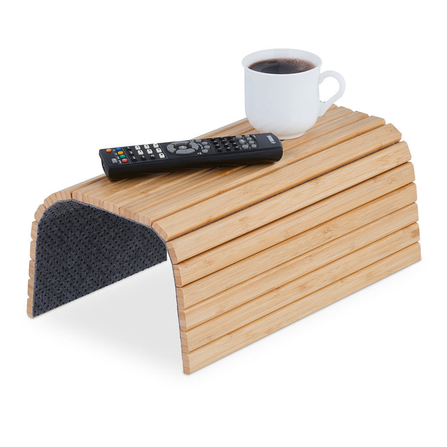 Bamboe bank armlegger met antislip pads