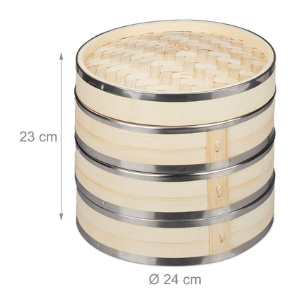 Bamboo Steamer 3 Tier