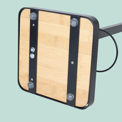 Bamboo & Steel Toilet Brush and Paper Holder Set