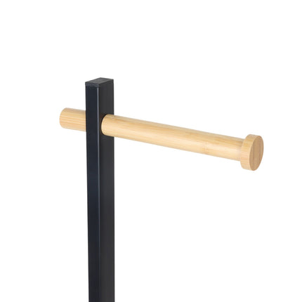 Bamboo & Steel Toilet Brush and Paper Holder Set