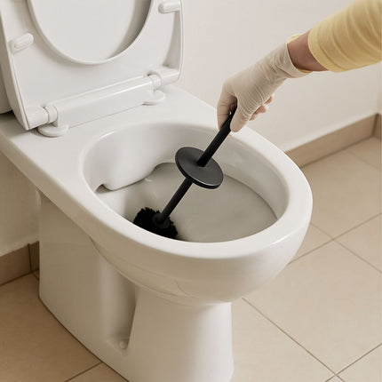Bamboo & Steel Toilet Brush and Paper Holder Set