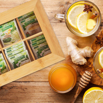 Bamboo Tea Box with Drawer