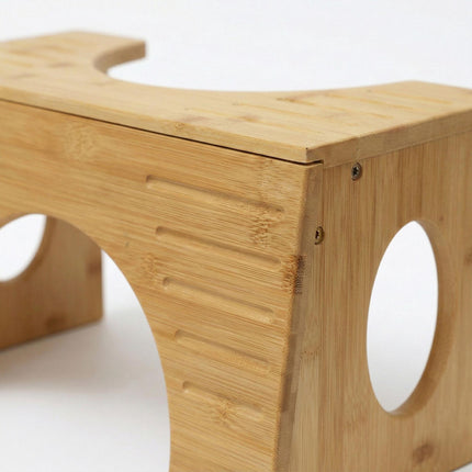 Bamboo Toilet Step Stool – Adjustable Heights