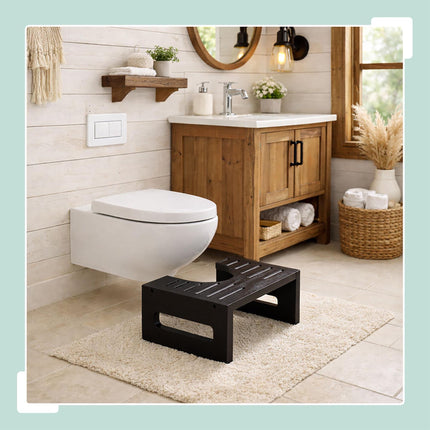 Bamboo Toilet Step Stool – Promotes Healthy Bowel Movements
