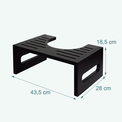 Bamboo Toilet Step Stool – Promotes Healthy Bowel Movements