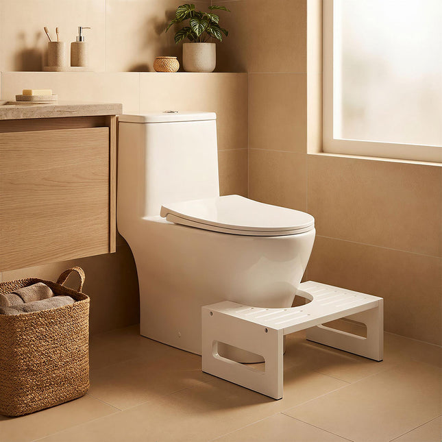 Bamboe toiletopstapje - ondersteunt een gezonde stoelgang
