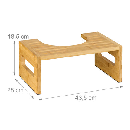 Bamboo Toilet Stool – Supports Healthy Bowel Movements