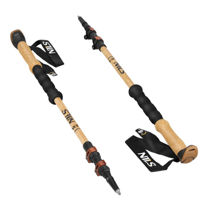 Bamboo Trekking Poles – Lightweight, Adjustable, Pair