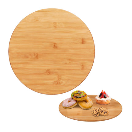 Bamboo Turntable – 360° Rotating Serving Tray