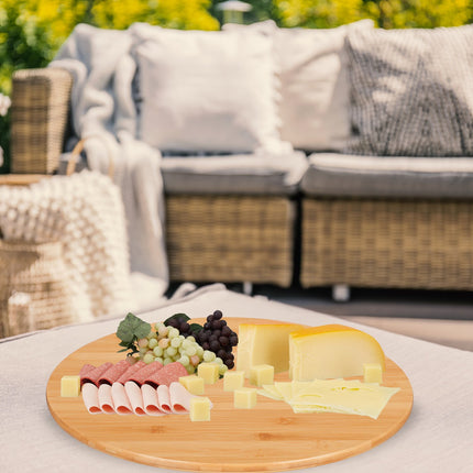 Bamboo Turntable – 360° Rotating Serving Tray