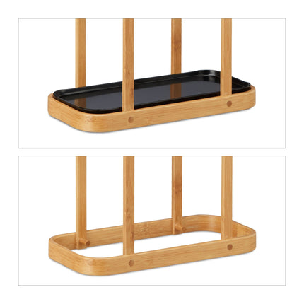 Bamboo Umbrella Stand with Drip Tray