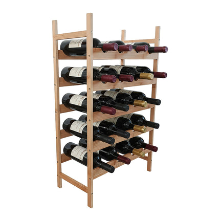 Bamboo Wine Rack for Kitchen & Home Bar Storage
