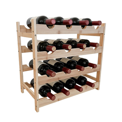 Bamboo Wine Rack for Kitchen, Living Room, Home Bar