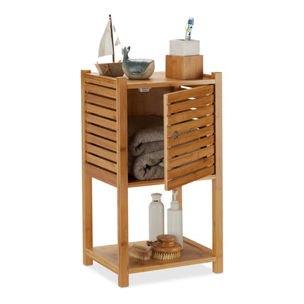 Bamboo bathroom shelf with 3 levels