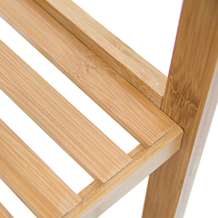 Bamboo bathroom shelf with 3 shelves