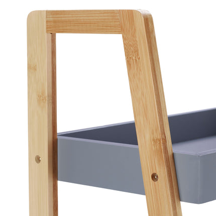 Bamboo bathroom shelf with 4 shelves