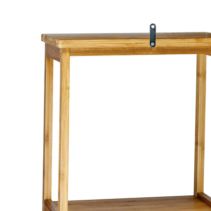 Bamboo bathroom shelf with 5 shelves