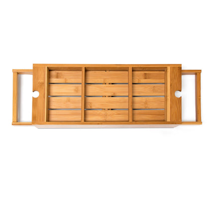 Bamboo bathtub shelf