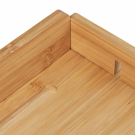 Bamboo bed tray with tablet holder