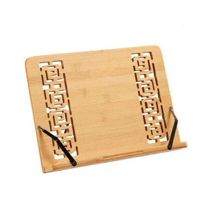 Bamboo bookcase with pattern