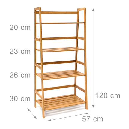 Bamboo bookshelf