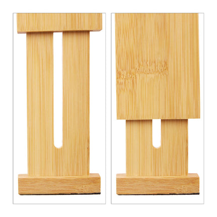 Bamboo drawer dividers - set of 4