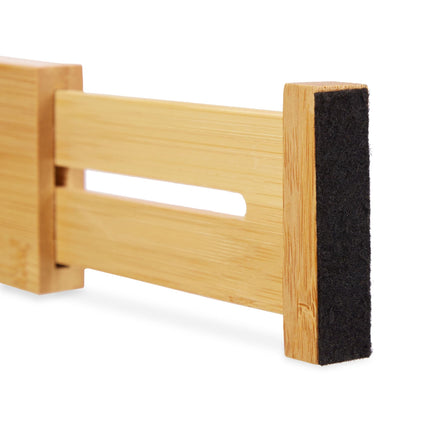 Bamboo drawer dividers - set of 4